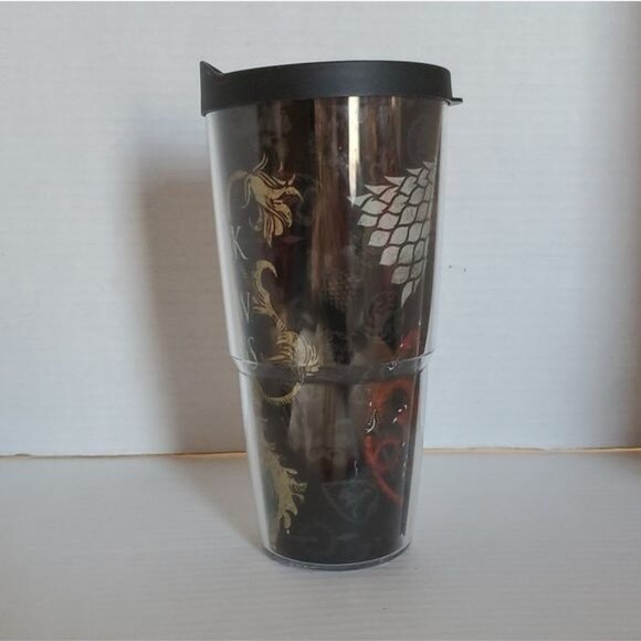 Tervis Game of Thrones Tumbler Black Gold I Drink and I Know Things 24 Oz 2016 - Picture 5 of 14